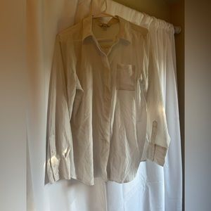 Long sleeve white button up
